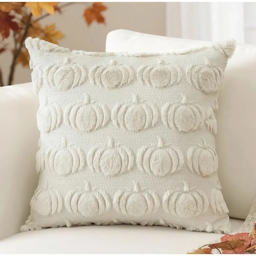 Artscope Fall Pillow Covers 18 x 18 Set of 2 Decorative Autumn Pumpkins